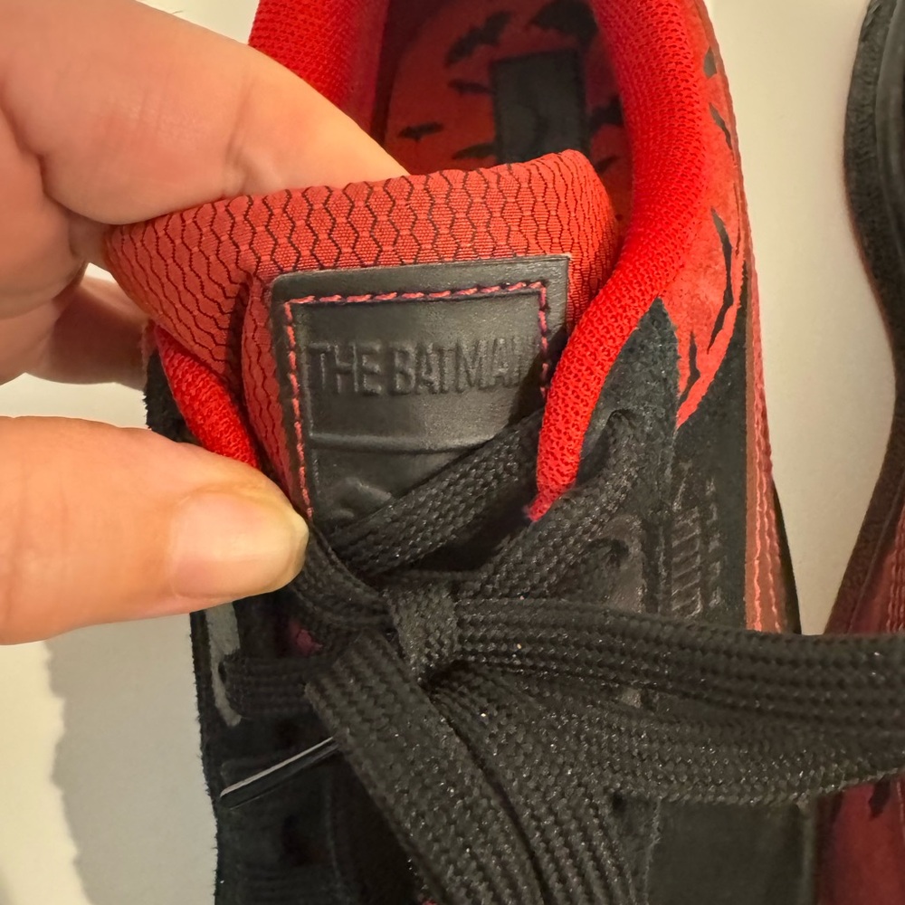 2/$20 Puma x Batman Suede Classic sneakers in black and red. - Picture 4 of 8